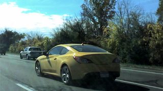 Hyundai Genesis Coupe Spotted In Metro Detroit Looking Yellow